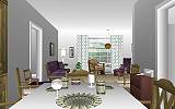 The Jeffrey MacDonald Case: CJ000115.JPG: Representation of dining room of the Jeffrey MacDonald apartment at 544 Castle Drive, facing north