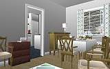 The Jeffrey MacDonald Case: CJ000116.JPG: Representation of dining room of the Jeffrey MacDonald apartment at 544 Castle Drive, facing northwest