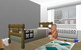 The Jeffrey MacDonald Case: CJ000171.JPG: Representation of north bedroom (Kristen's) in the Jeffrey MacDonald apartment at 544 Castle Drive, facing northwest
