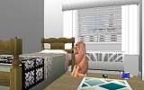 The Jeffrey MacDonald Case: CJ000172.JPG: Representation of north bedroom (Kristen's) in the Jeffrey MacDonald apartment at 544 Castle Drive, facing north