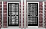 The Jeffrey MacDonald Case: CJ000206.JPG: Representation of front doors of the Kalin apartment (542 Castle Dr.) and the Jeffrey MacDonald apartment (544 Castle Dr.), viewer facing north