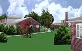 The Jeffrey MacDonald Case: CJ000210.JPG: Representation of front view of the Jeffrey MacDonald apartment at 544 Castle Drive, facing northwest from the Pendlyshok apartment