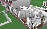 The Jeffrey MacDonald Case: CJ000244.JPG: Representation of the Jeffrey MacDonald apartment, facing northwest