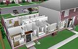 The Jeffrey MacDonald Case: CJ000246.JPG: Representation of the Jeffrey MacDonald apartment, facing southwest