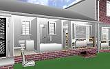 The Jeffrey MacDonald Case: CJ000253.JPG: Representation of the rear of the Jeffrey MacDonald apartment, facing southwest