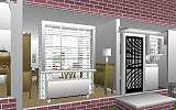 The Jeffrey MacDonald Case: CJ000255.JPG: Representation of the rear of the Jeffrey MacDonald apartment, facing south
