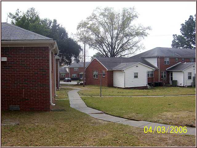 Looking southward at back of 544 Castle Dr. from east side of 307 N. Dougherty.  Copyright SMAGE 2006