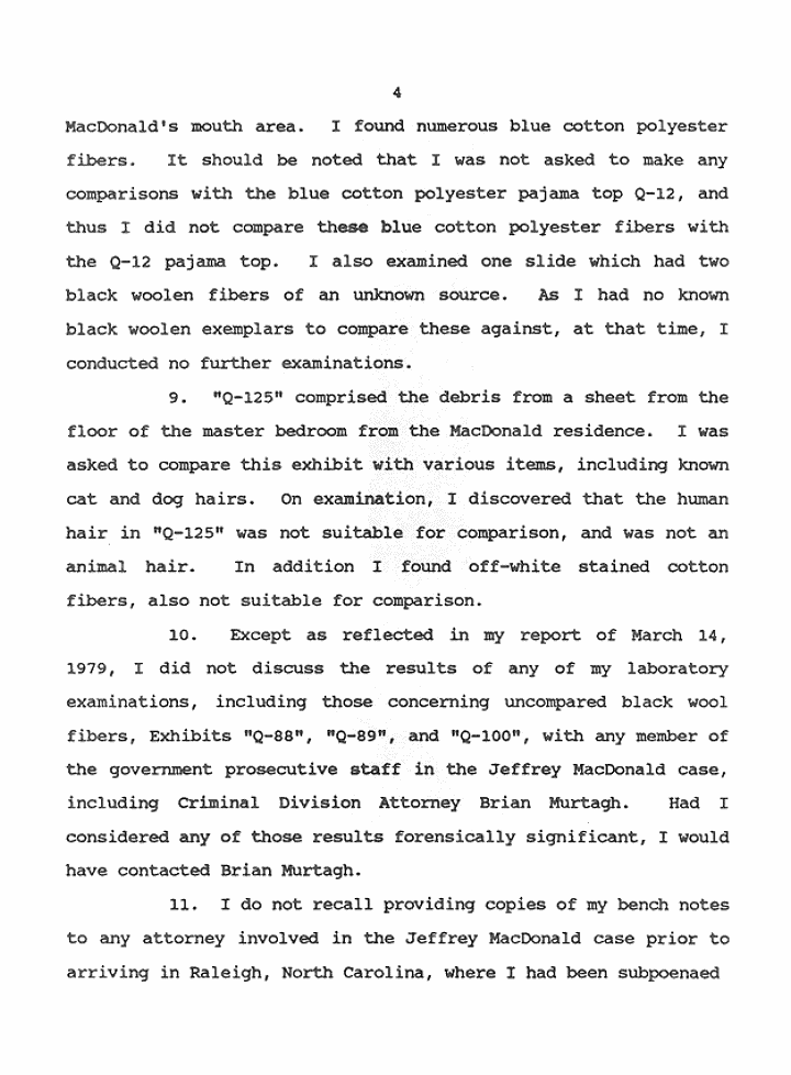 February 8, 1991: Affidavit of James Frier (FBI); page 4 of 5