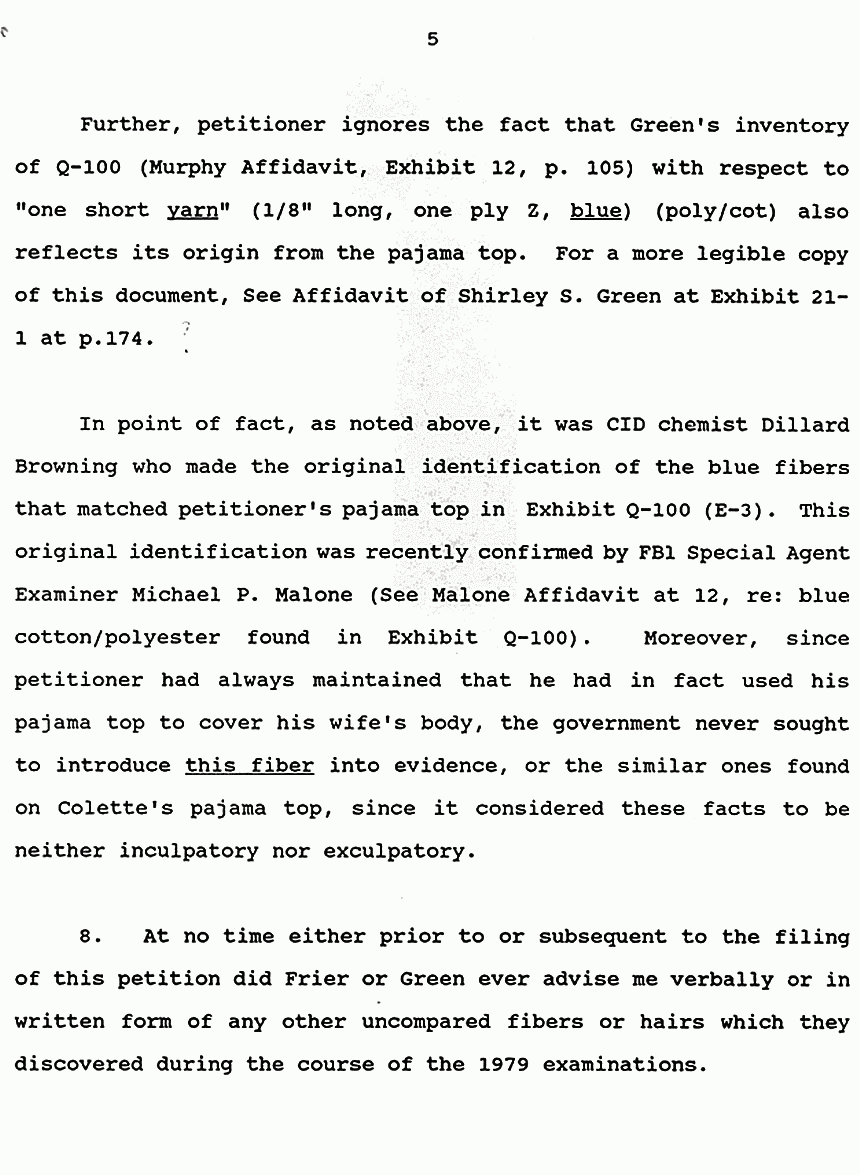 February 19, 1991: Affidavit of Brian Murtagh, page 5 of 37