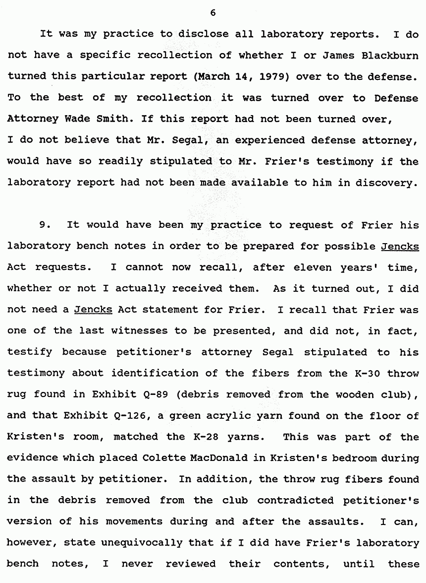 February 19, 1991: Affidavit of Brian Murtagh, page 6 of 37