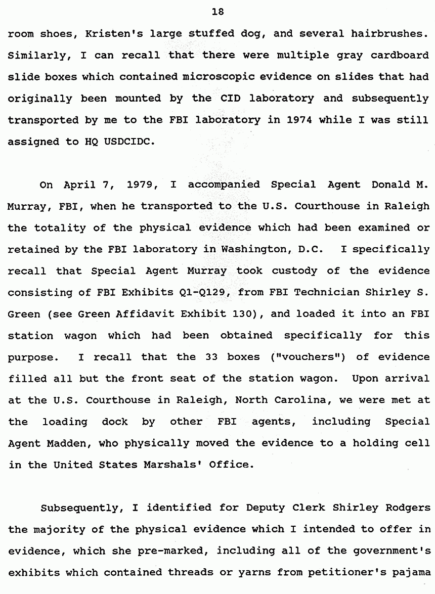 February 19, 1991: Affidavit of Brian Murtagh, page 18 of 37