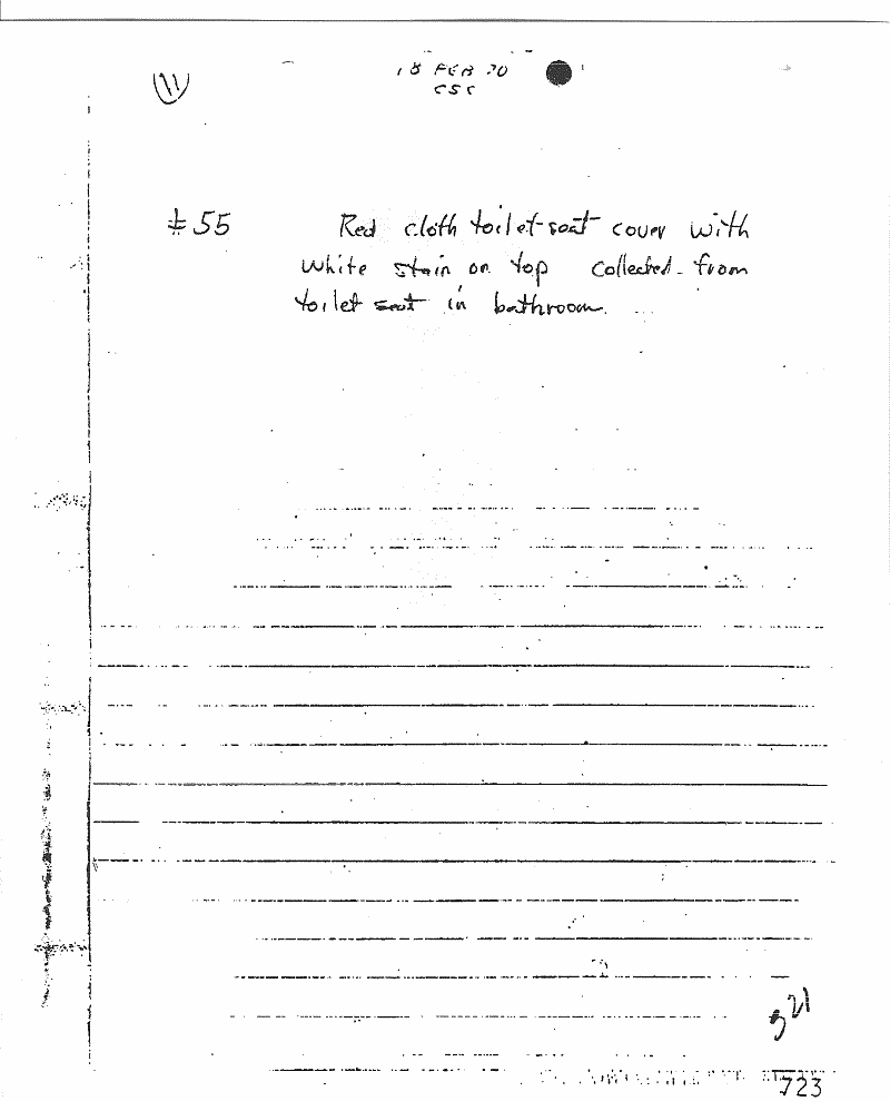 February 17-22, 1970: Notes of Craig Chamberlain (CID): p. 20 of 47
