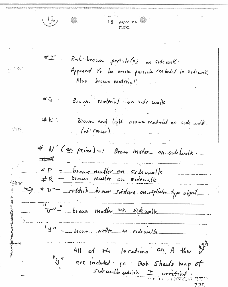February 17-22, 1970: Notes of Craig Chamberlain (CID): p. 22 of 47