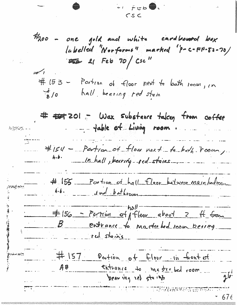 February 17-22, 1970: Notes of Craig Chamberlain (CID): p. 39 of 47