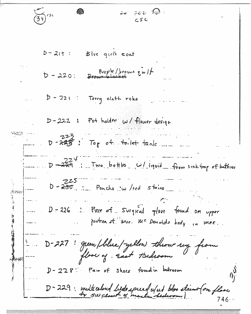 February 17-22, 1970: Notes of Craig Chamberlain (CID): p. 43 of 47