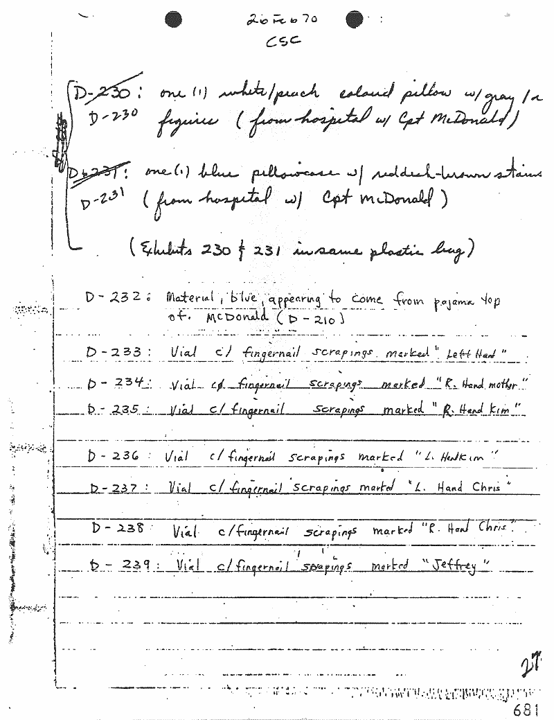 February 17-22, 1970: Notes of Craig Chamberlain (CID): p. 44 of 47