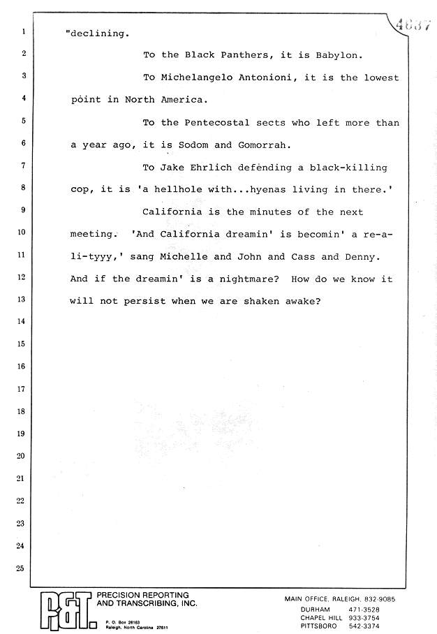 August 10, 1979: Reading of Jeffrey MacDonald's statements and Esquire magazine articles; page 29 of 56