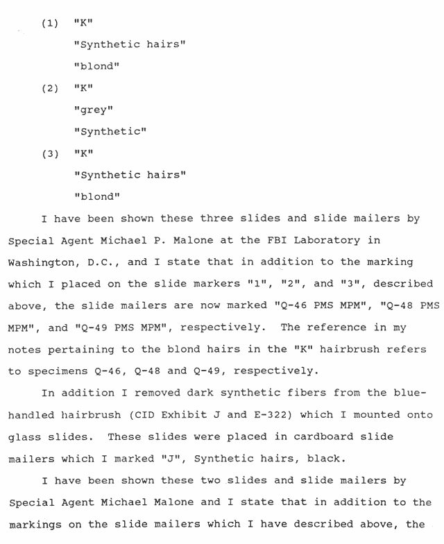 February 5, 1991: Affidavit of Janice Glisson (CID); page 5 of 8
