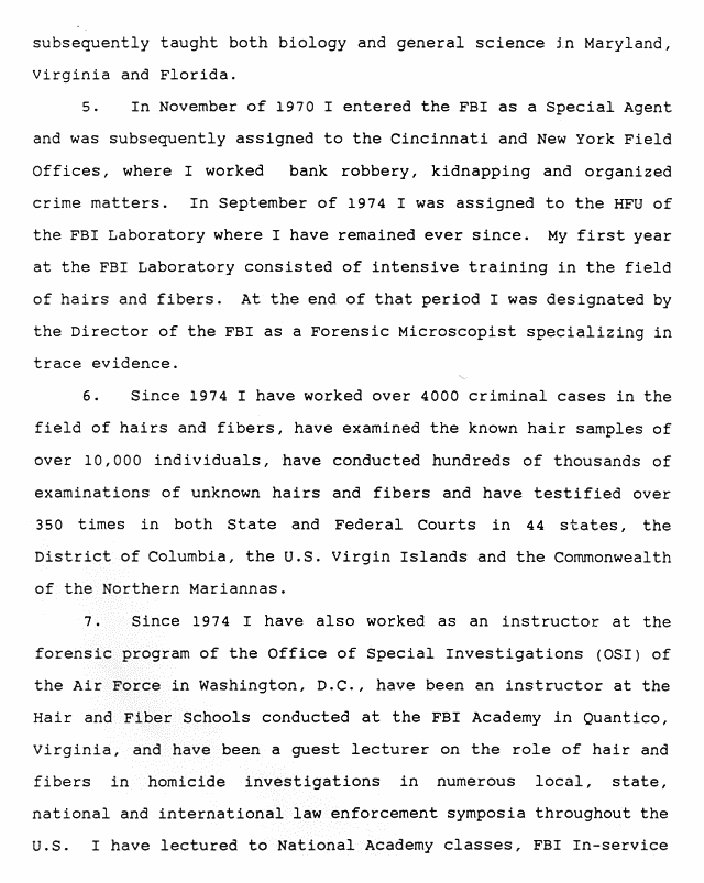 February 14, 1991: Affidavit of Michael Malone (FBI); page 2 of 14