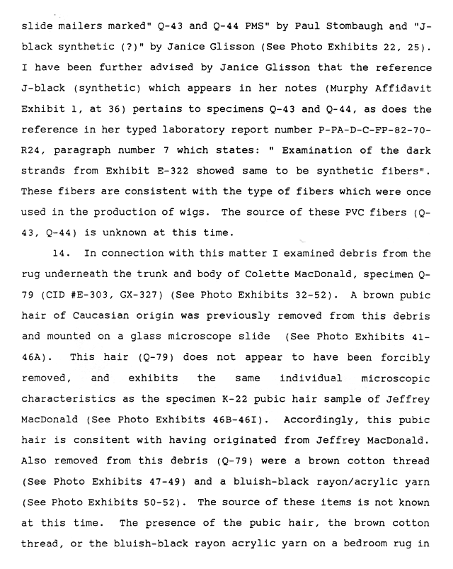 February 14, 1991: Affidavit of Michael Malone (FBI); page 9 of 14