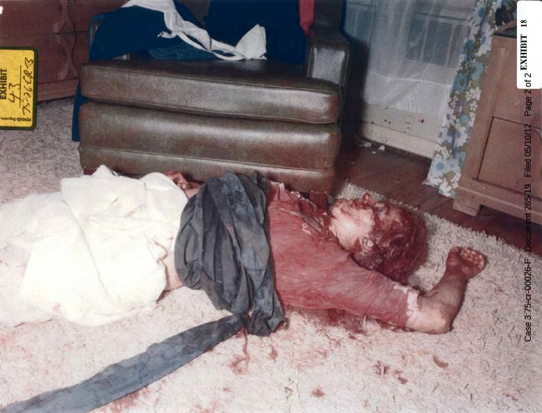 Body of Colette MacDonald in east bedroom